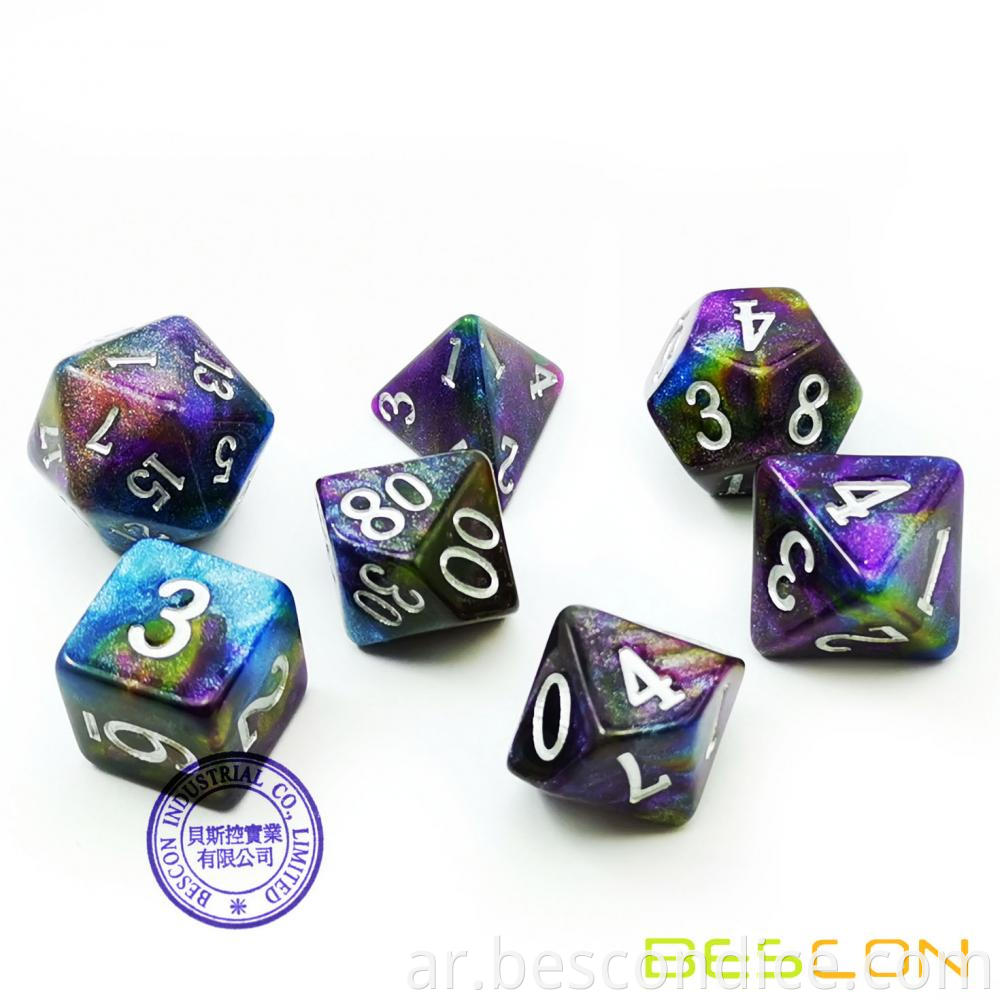 Starry Night Polyhedral Rpg Dice Set Of Twilight 2